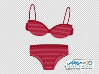فایل png شورت و سوتین زرشکی
