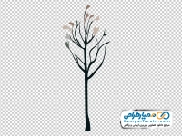 عکس png درخت پاییزی کم برگ