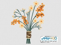 نقاشی وکتوری دسته گل دست ساز