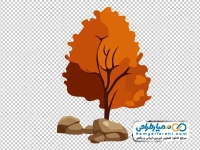 تصویر png درخت پاییزی