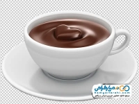 تصویر وکتوری فنجان شکلات داغ
