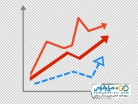 عکس وکتوری نمودار فلش رشد