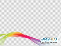 عکس با کیفیت خطوط موج دار رنگی