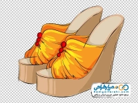 تصویر وکتوری صندل پاشنه بلند زنانه