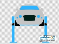 آیکون رنگی بالا بر ماشین در مکانیکی