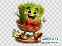 تصویر با کیفیت سبزه خندان سفره هفت سین