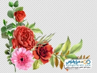 فایل png نقاشی گل