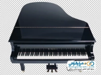 تصویر پیانو از نمای بالا