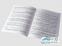 عکس png کتاب نت موسیقی