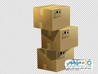عکس وکتوری  جعبه کارتن روی هم چیده
