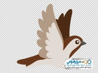 عکس کارتونی پرنده در حال پرواز