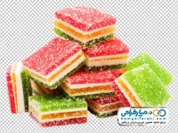 عکس با کیفیت ژله چند رنگ