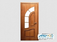 تصویر png درب داخلی آپارتمان با پنجره های شفاف