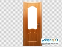عکس png در چوبی داخلی ساختمان با پنجره بزرگ