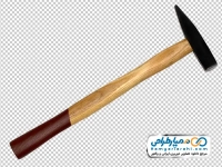 عکس png چکش دسته چوبی
