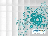 تصویر png پس زمینه انتزاعی گلدار