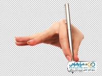 فایل png خودکار در دست بیرون آمده از کاغذ