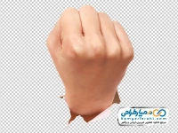 تصویر با کیفیت مشت بیرون آمده از کاغذ