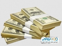 عکس png دسته های اسکناس 100 دلاری