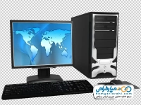 تصویر بدون پس زمینه سیستم کامپیوتر
