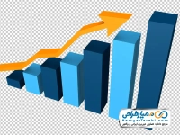 عکس وکتور نمودار رشد میله ای