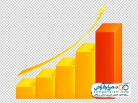 فایل png نمودار رشد میله ای