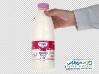 تصویر با کیفیت بطری شیر پگاه