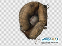تصویر png دستکش گیرنده بیسبال قدیمی