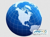 فایل png کره زمین