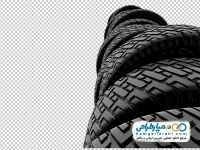 فایل png لاستیک های روی هم چیده شده