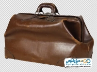 تصویر با کیفیت کیف چرمی پزشکی قدیمی
